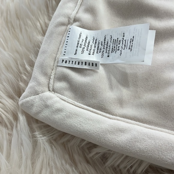 Pottery Barn Faux Fur Throw Blanket - Picture 4 of 6